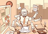 istock Busy Robot 472290447