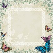 Butterflies Scrapbook Background.  Standard 12" block size. Comes with a jpeg & png file.