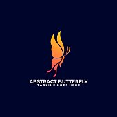 Butterfly Full Color Design concept Illustration Vector Template. this logo symbolize, some thing beautiful, soft, calm, nature, metamorphosis, graceful, and elegant. Suitable for Creative Industry, Multimedia, entertainment, Educations, Shop, spa, beauty cosmetic, beauty salon and any related business.