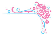 vector illustration of butterfly symbol