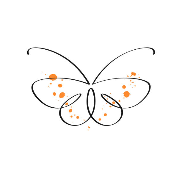 бабочка - одно животное stock illustrations