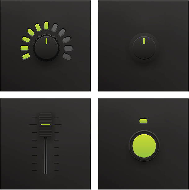 Button, Slider and Fader Vector Button, Slider and Fader Vector in Vector Format. Adobe Illustrator EPS 8 and JPG File. See More... knob stock illustrations