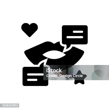istock Buzz Marketing vector solid icon. EPS 10 file marketing and advertising symbol 1328323953