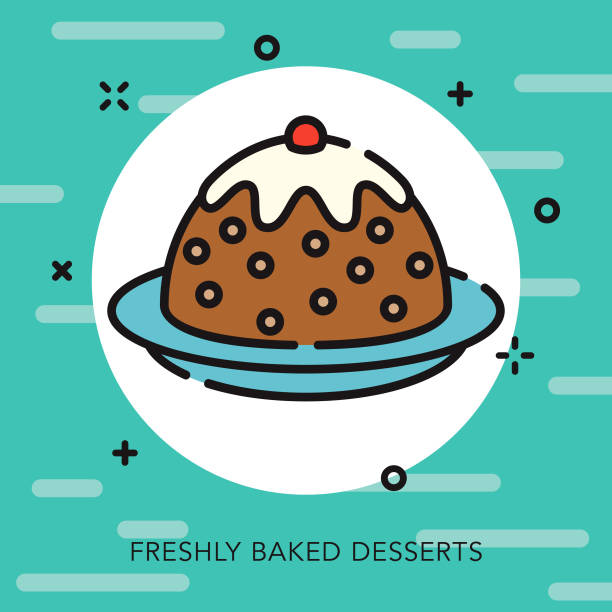 Cake Open Outline Baking Icon A flat design/thin baking line icon with small openings in the outlines to add some character. Color swatches are global so it’s easy to edit and change the colors. File is built in CMYK for optimal printing and the background is on a separate layer. coffee cake stock illustrations