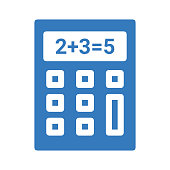 Calculation, calculator icon. Beautiful, meticulously designed icon. Well organized and editable Vector for any uses.