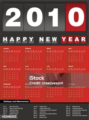 istock Calendar 2010 452686353