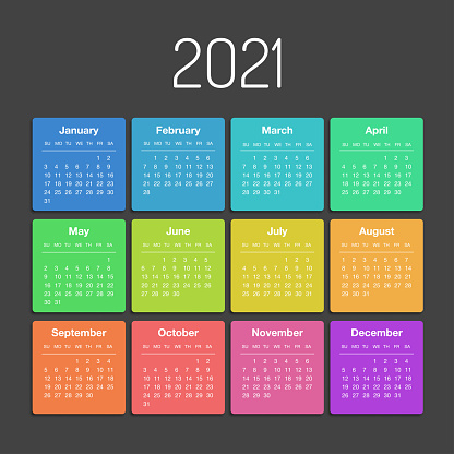 Kalender 2021 Jahrestagplaner In Diesem Minimalistischen ...