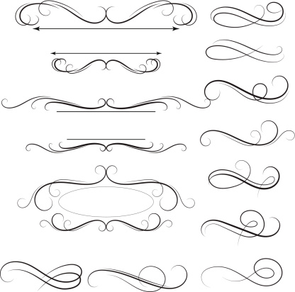 Calligraphic swirl