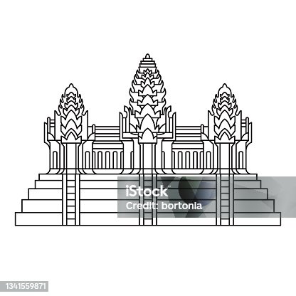 istock Cambodia Asia Angkor Wat Symbol 1341559871