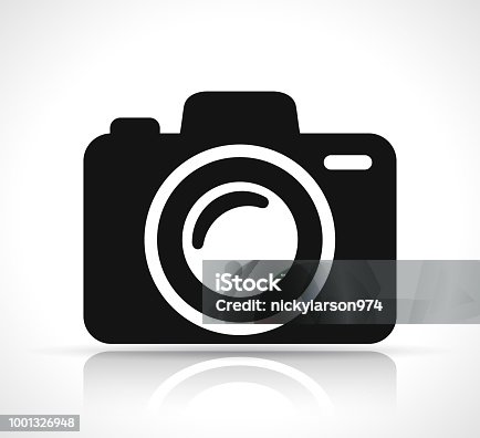 istock camera icon on white background 1001326948