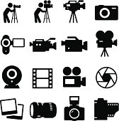 Photography, video and movie icon set.  Vector icons for video, mobile apps, Web sites and print projects. See more in this series.
