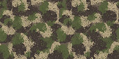 Wide camouflage seamless pattern. Ver.08