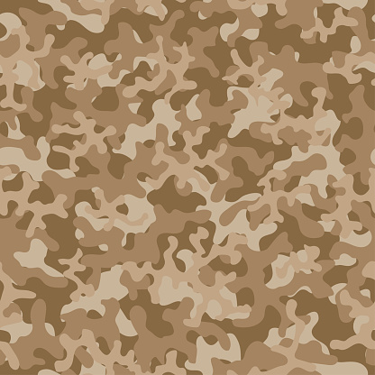 Camouflage pattern. Seamless. Military background. Soldier camouflage. Abstract seamless pattern for army, navy, hunting, fashion cloth textile. Colorful modern soldier style. Vector fabric texture.