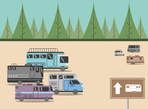campers of parking