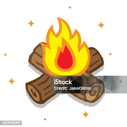 istock Campfire Doodle 6 1329766397