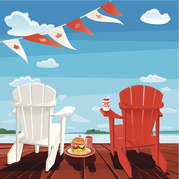 Canada Day vector art illustration