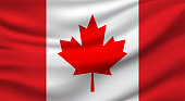 Canada Flag. Vector illustration. EPS10