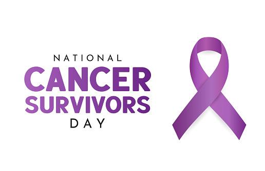 Cancer Survivors Day card. Vector illustration. EPS10