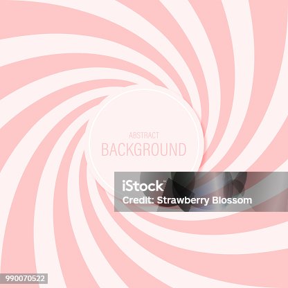 istock Candy abstract background spiral pattern sweet pink vector design. 990070522