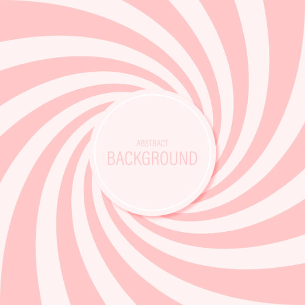 Candy abstract background spiral pattern sweet pink vector design. vector art illustration