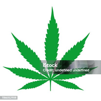istock Cannabis leaf illustration 1186052908