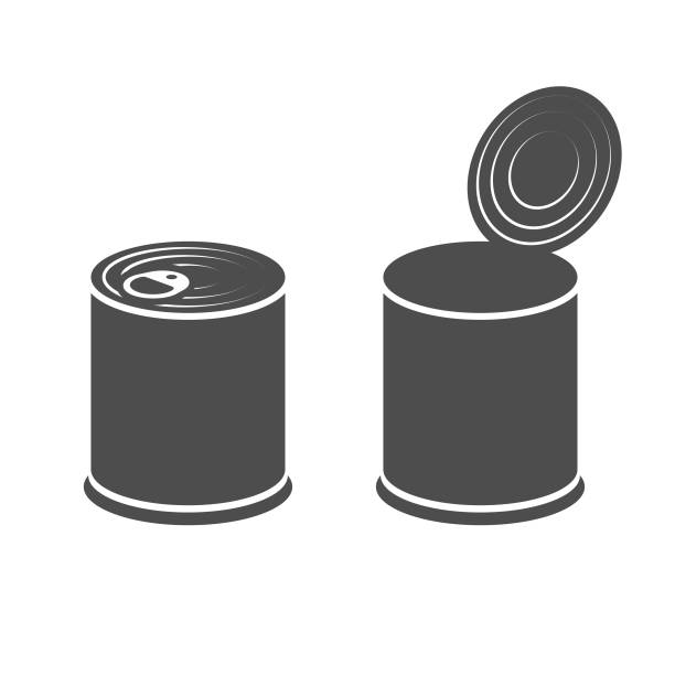 缶詰ボックス アイコン ベクトルデザイン。 - 缶バッチ点のイラスト素材／クリップアート素材／マンガ素材／アイコン素材