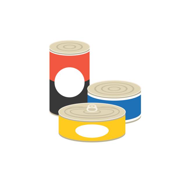 缶詰食品の図 - 缶点のイラスト素材／クリップアート素材／マンガ素材／アイコン素材