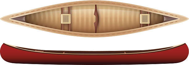Canoe vector art illustration