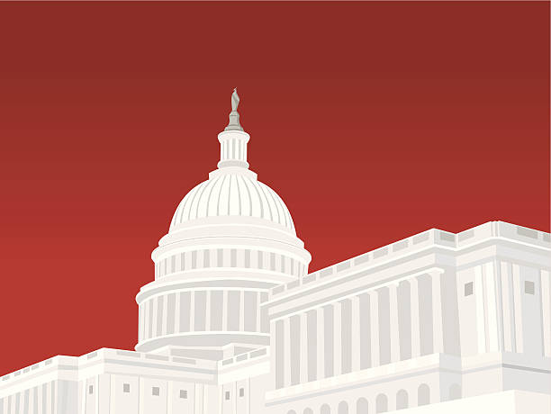 Capitol Building United States Capitol Building in Washington DC government building stock illustrations