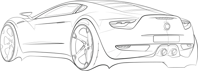 Car concept design sketch