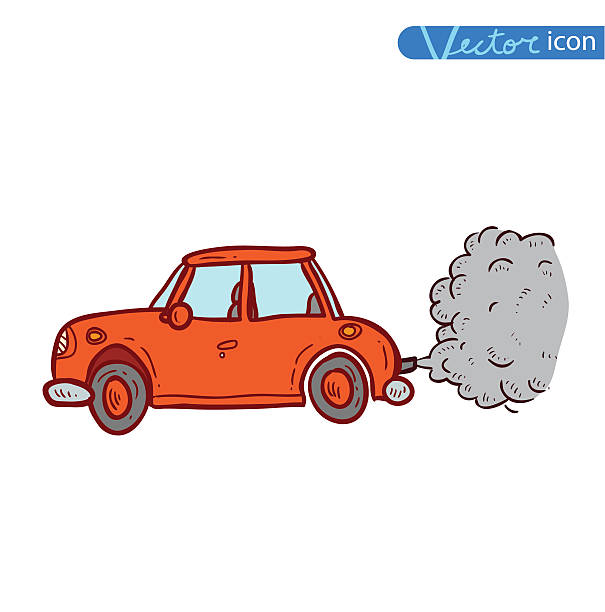 Car Pollution Clip Art, Vector Images & Illustrations - iStock