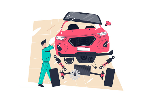 Car repair service, auto diagnostic or maintenance station