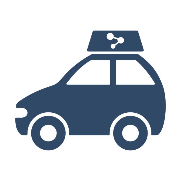 Car sharing concept. Sharing ride symbol. Flat icon design.  zipcar stock illustrations