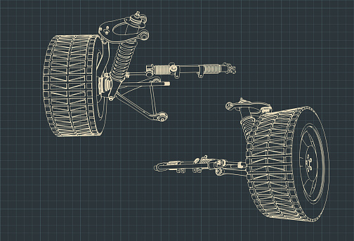 Car suspension blueprints