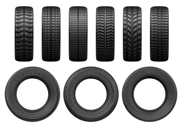 illustrations, cliparts, dessins animés et icônes de pneus de voiture marche pistes, vecteur - pneus