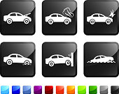Car trouble and accident sticker set 