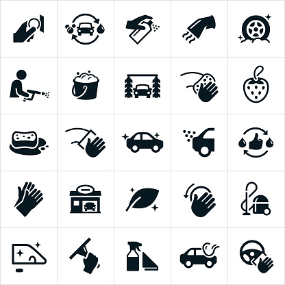 Car Wash Icons