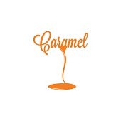 caramel isolated sign 10 eps design logo