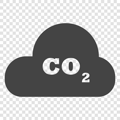 Co2 二酸化炭素数式記号のアイコン 化学 クリップアート画像 高解像度のプレミアム画像
