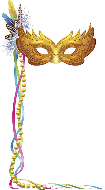ilustrações de stock, clip art, desenhos animados e ícones de carnaval máscara veneziana isolada - carnival mask