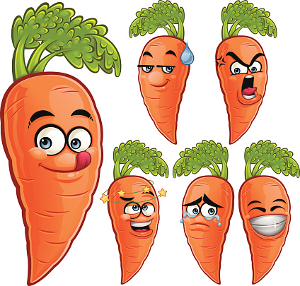 Carrot Cartoon Set A