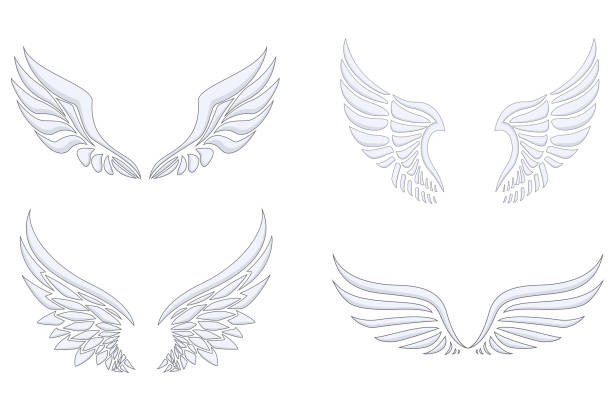 20 New For Tattoo Simple Angel Wings Drawing