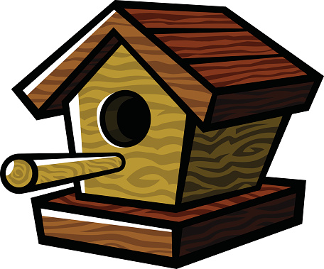Cartoon birdhouse