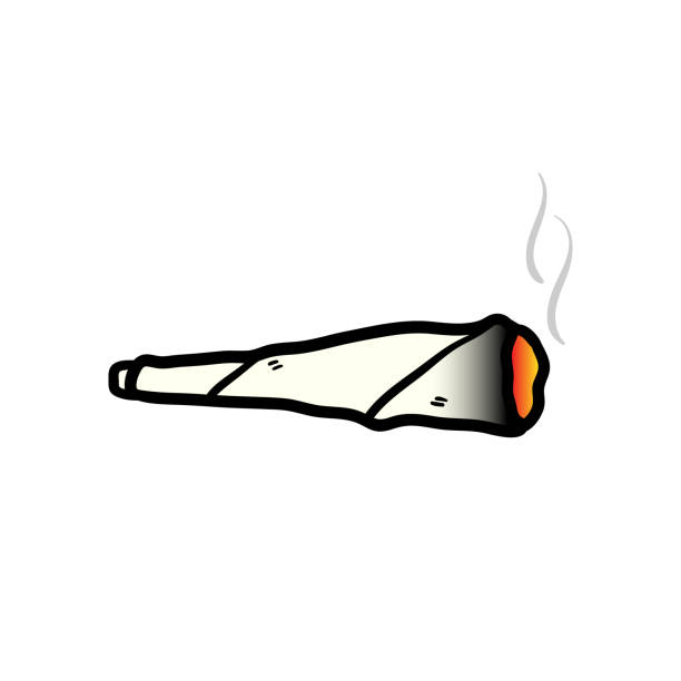 Cartoon Blunt or Joint Cartoon blunt or joint illustration. marijuana joint stock illustrations