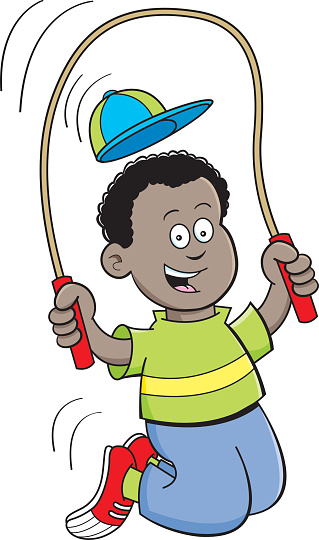Cartoon Boy Jumping Rope Stock Illustration - Download Image Now - iStock