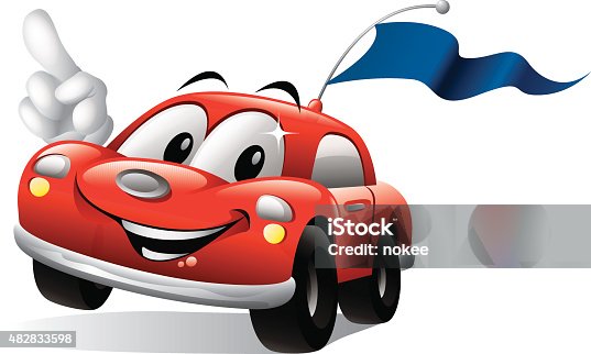 istock Cartoon Car - Racing 482833598