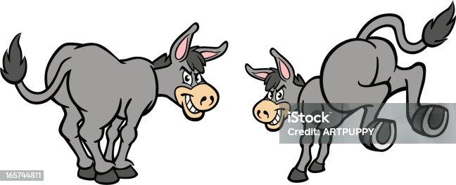 istock Cartoon Donkeys 165744811