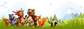 istock Cartoon Forest Animals 1157926666