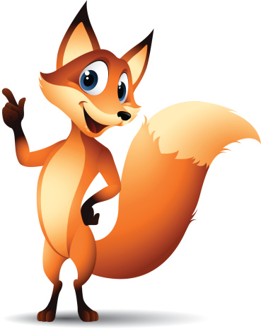 Cartoon graphics of fox