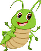 istock cartoon grasshopper posing and smiling 1323326547